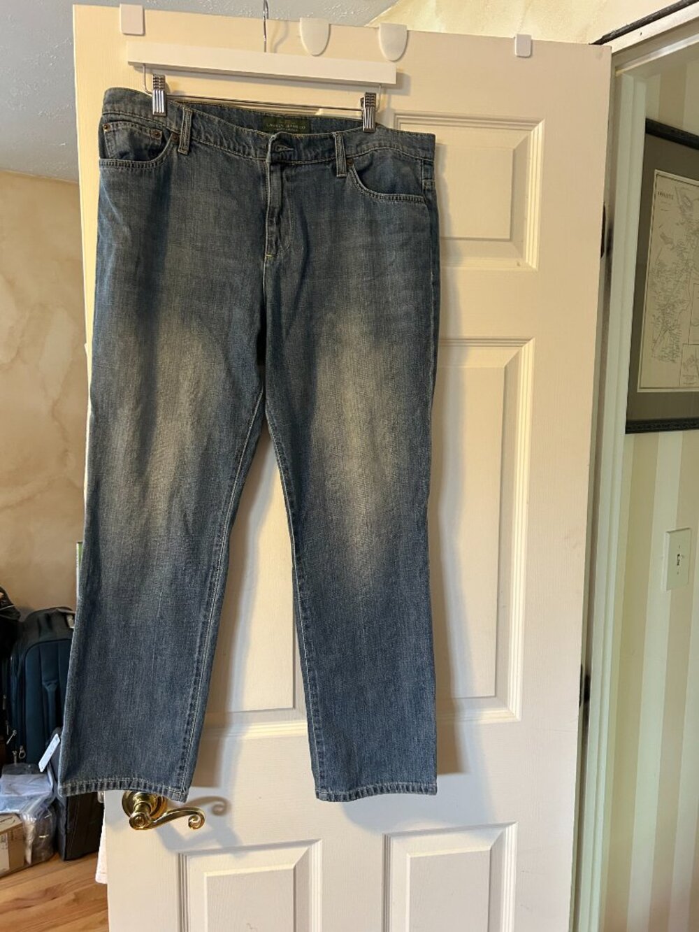 Ralph Lauren Light wash Straight Leg Boyfriend Jeans, Size 12